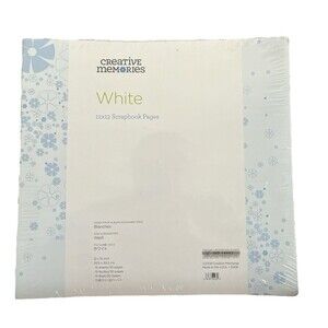 NEW Creative Memories 12x12 White Replacement Refills 15 Sheets 30 Pages